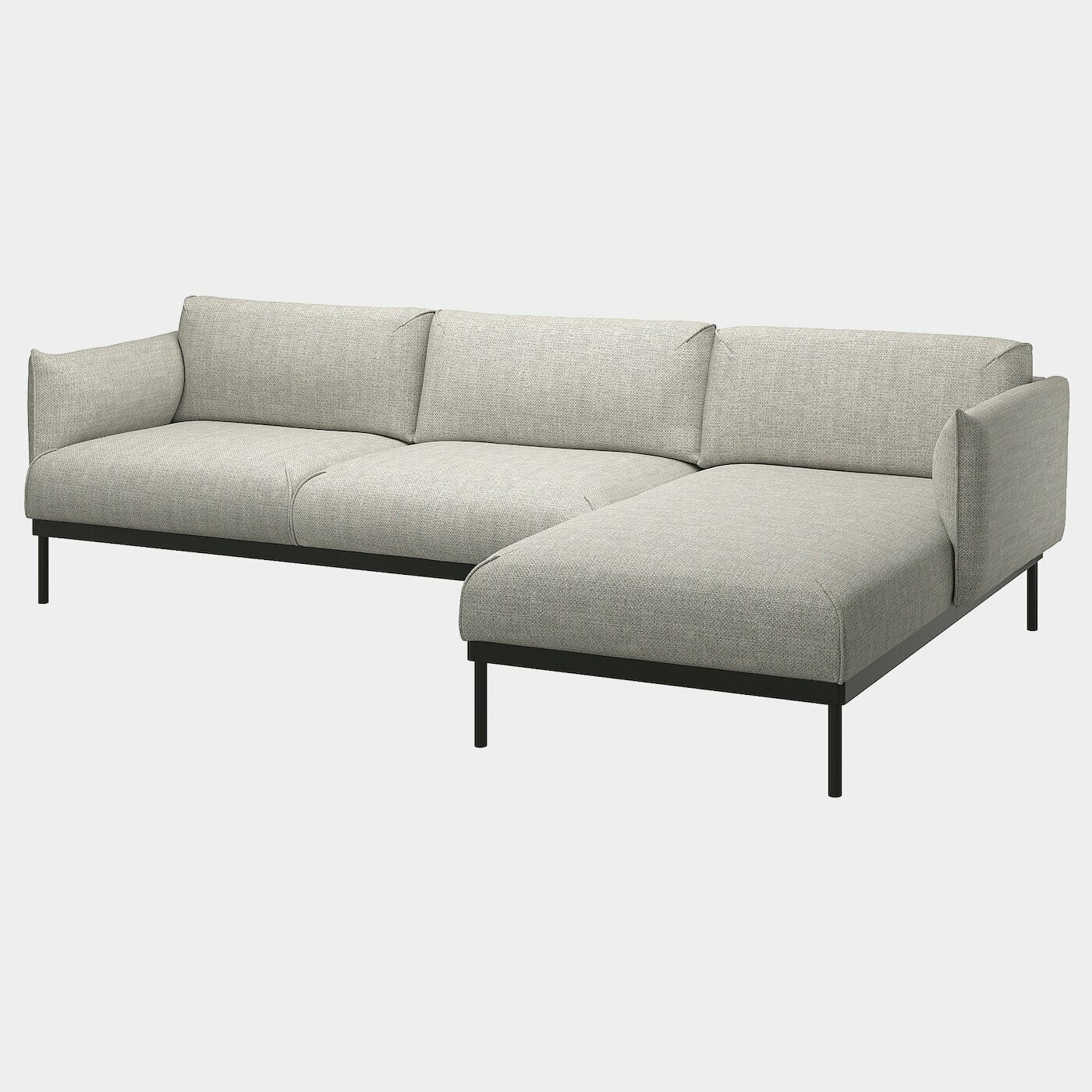 ÄPPLARYD 3er-Sofa mit Récamiere  -  - Möbel Ideen für dein Zuhause von Home Trends. Möbel Trends von Social Media Influencer für dein Skandi Zuhause.