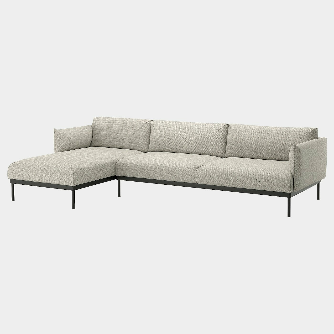 ÄPPLARYD 4er-Sofa mit Récamiere  -  - Möbel Ideen für dein Zuhause von Home Trends. Möbel Trends von Social Media Influencer für dein Skandi Zuhause.