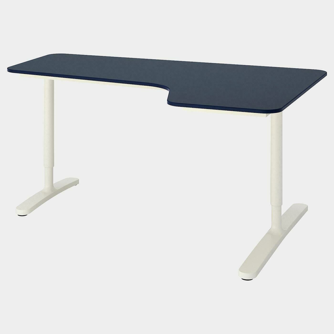 Linoleum blau/weiß