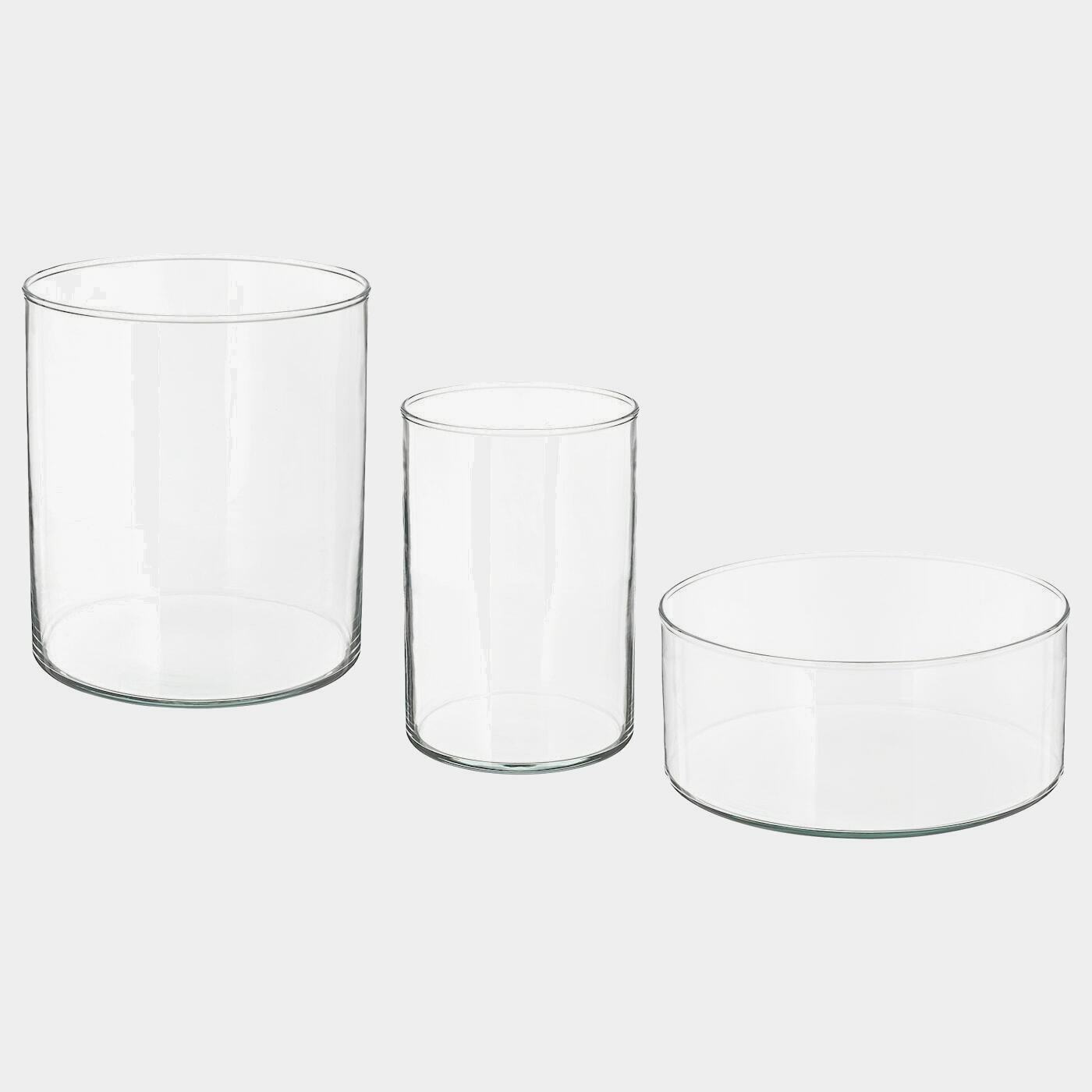 CYLINDER Vase/Schale 3er-Set  - Vasen - Dekoration Ideen für dein Zuhause von Home Trends. Dekoration Trends von Social Media Influencer für dein Skandi Zuhause.