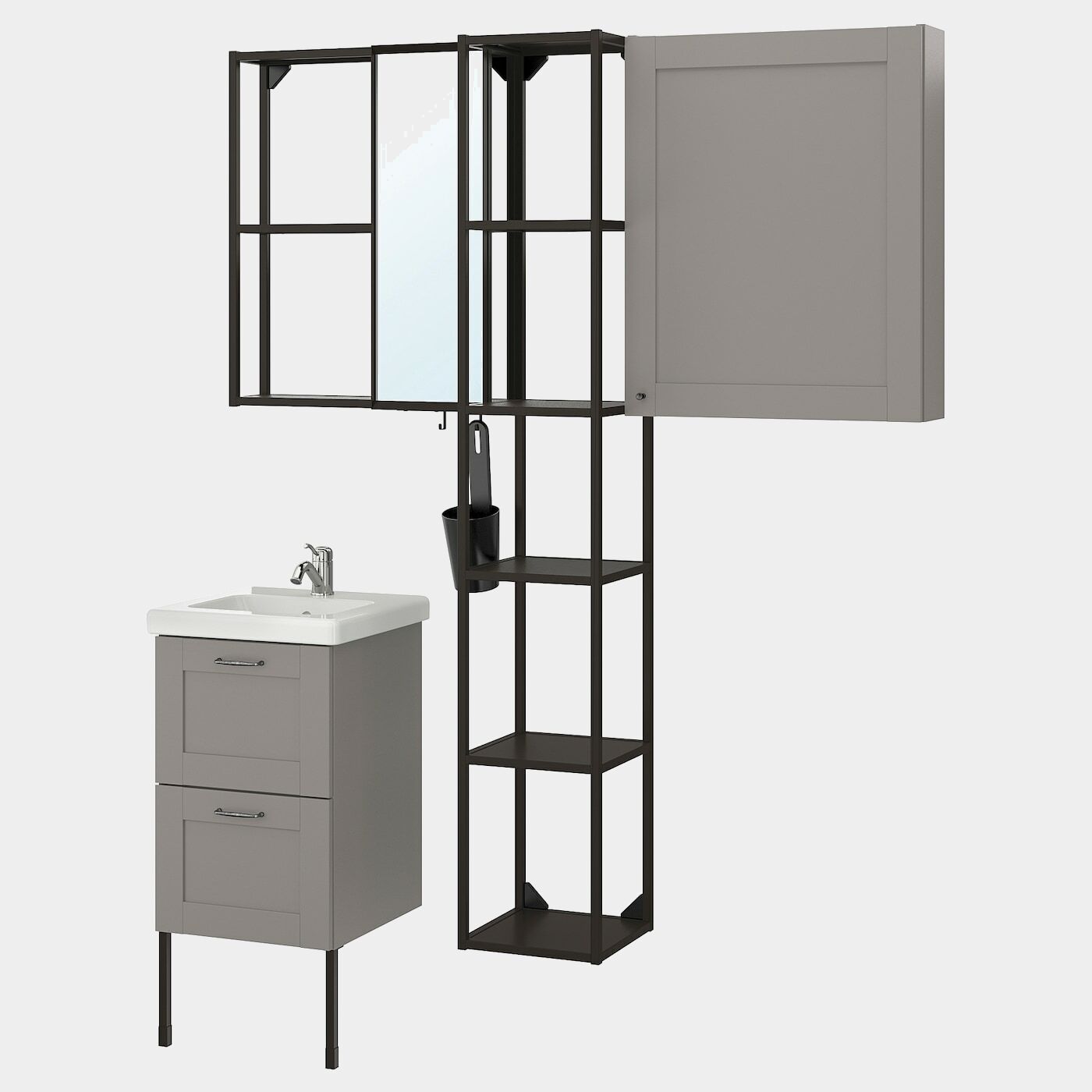 ENHET / TVÄLLEN Badezimmer-Set 16-tlg.  -  - Möbel Ideen für dein Zuhause von Home Trends. Möbel Trends von Social Media Influencer für dein Skandi Zuhause.
