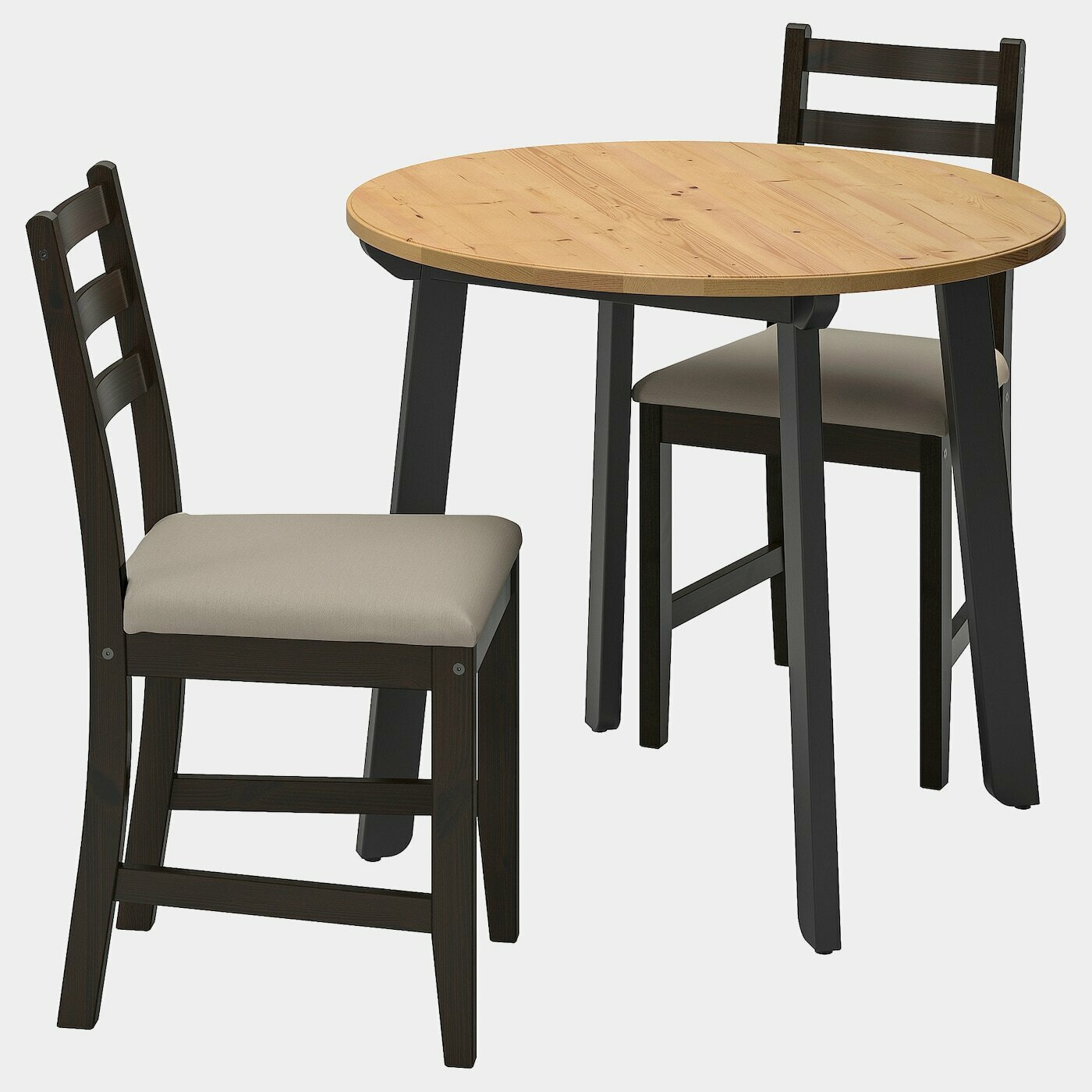 GAMLARED / LERHAMN Tisch und 2 Stühle  - Essplatzgruppe - Möbel Ideen für dein Zuhause von Home Trends. Möbel Trends von Social Media Influencer für dein Skandi Zuhause.
