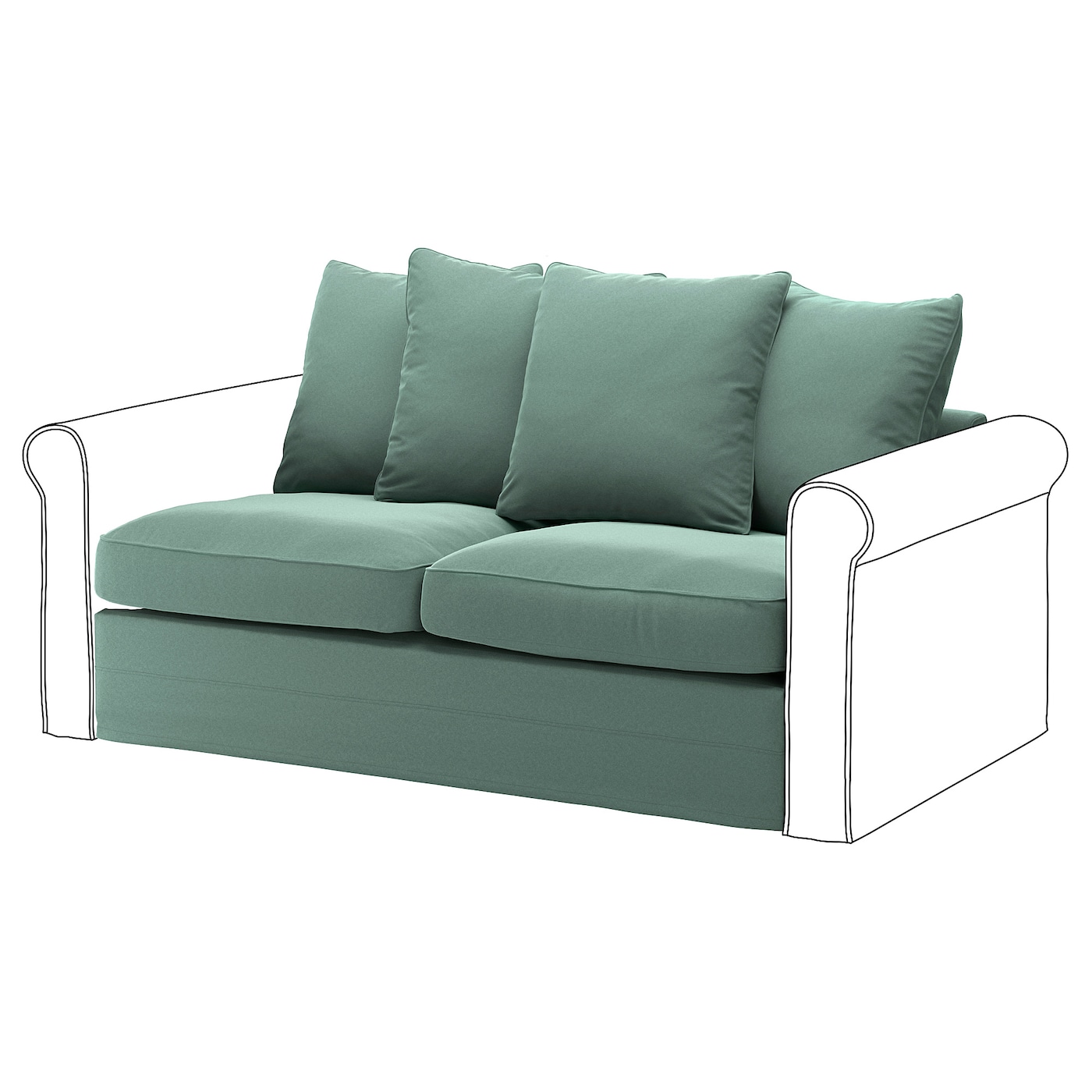 GRÖNLID 2er-Bettsofaelement  -  - Möbel Ideen für dein Zuhause von Home Trends. Möbel Trends von Social Media Influencer für dein Skandi Zuhause.