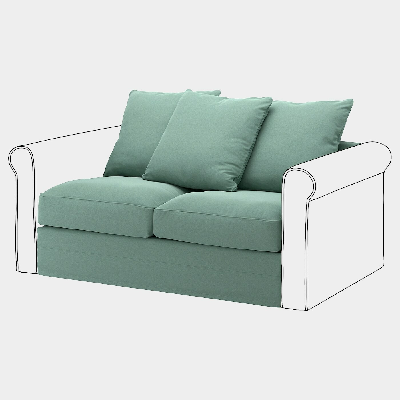 GRÖNLID Sitzelement 2  -  - Möbel Ideen für dein Zuhause von Home Trends. Möbel Trends von Social Media Influencer für dein Skandi Zuhause.
