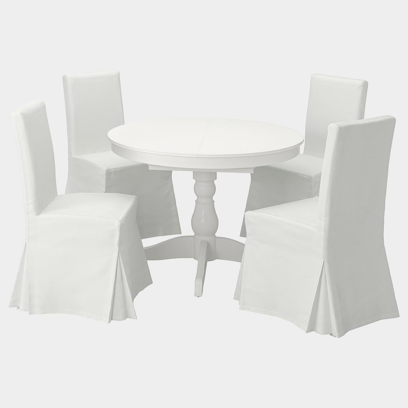INGATORP / HENRIKSDAL Tisch und 4 Stühle  - Essplatzgruppe - Möbel Ideen für dein Zuhause von Home Trends. Möbel Trends von Social Media Influencer für dein Skandi Zuhause.