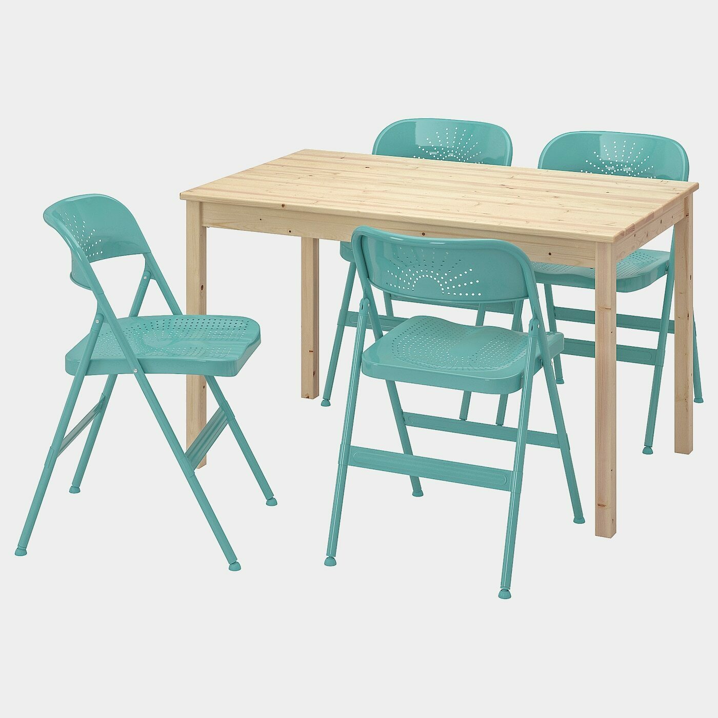 INGO / FRODE Tisch und 4 Stühle  - Essplatzgruppe - Möbel Ideen für dein Zuhause von Home Trends. Möbel Trends von Social Media Influencer für dein Skandi Zuhause.
