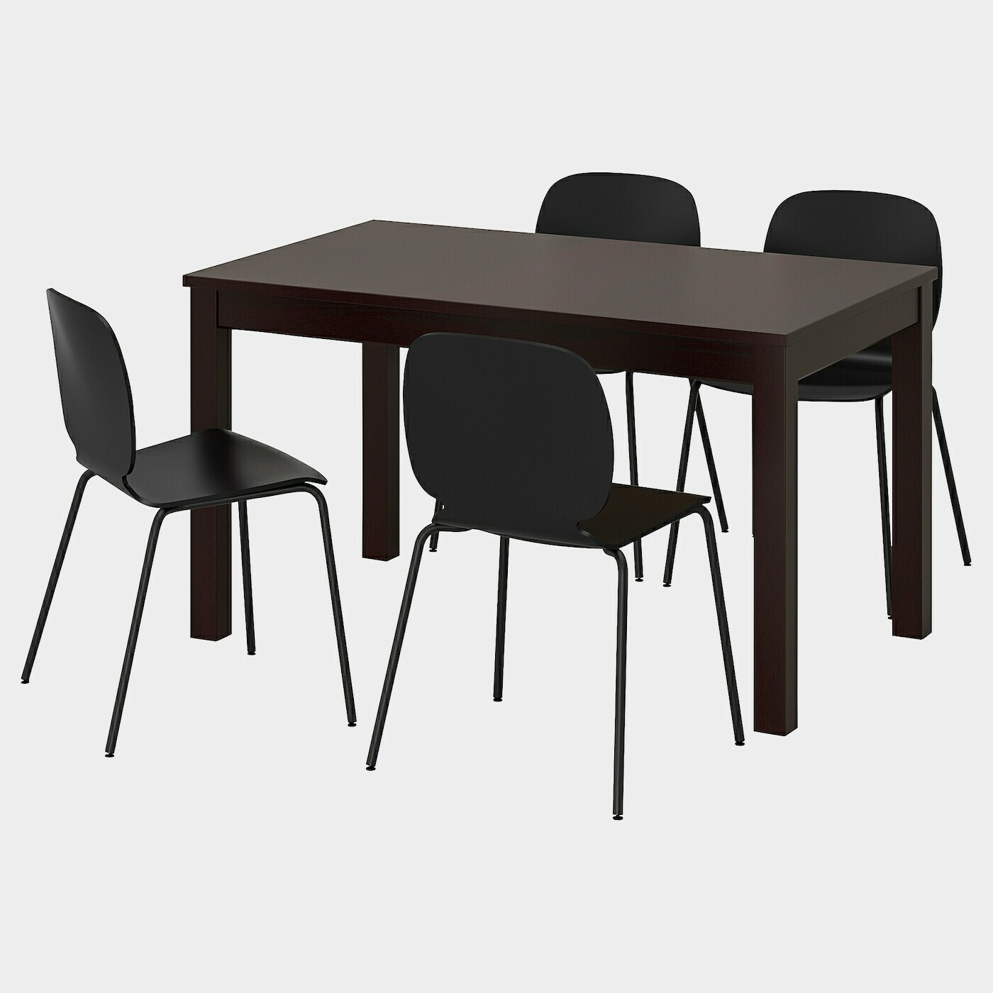 LANEBERG / SVENBERTIL Tisch und 4 Stühle  - Essplatzgruppe - Möbel Ideen für dein Zuhause von Home Trends. Möbel Trends von Social Media Influencer für dein Skandi Zuhause.