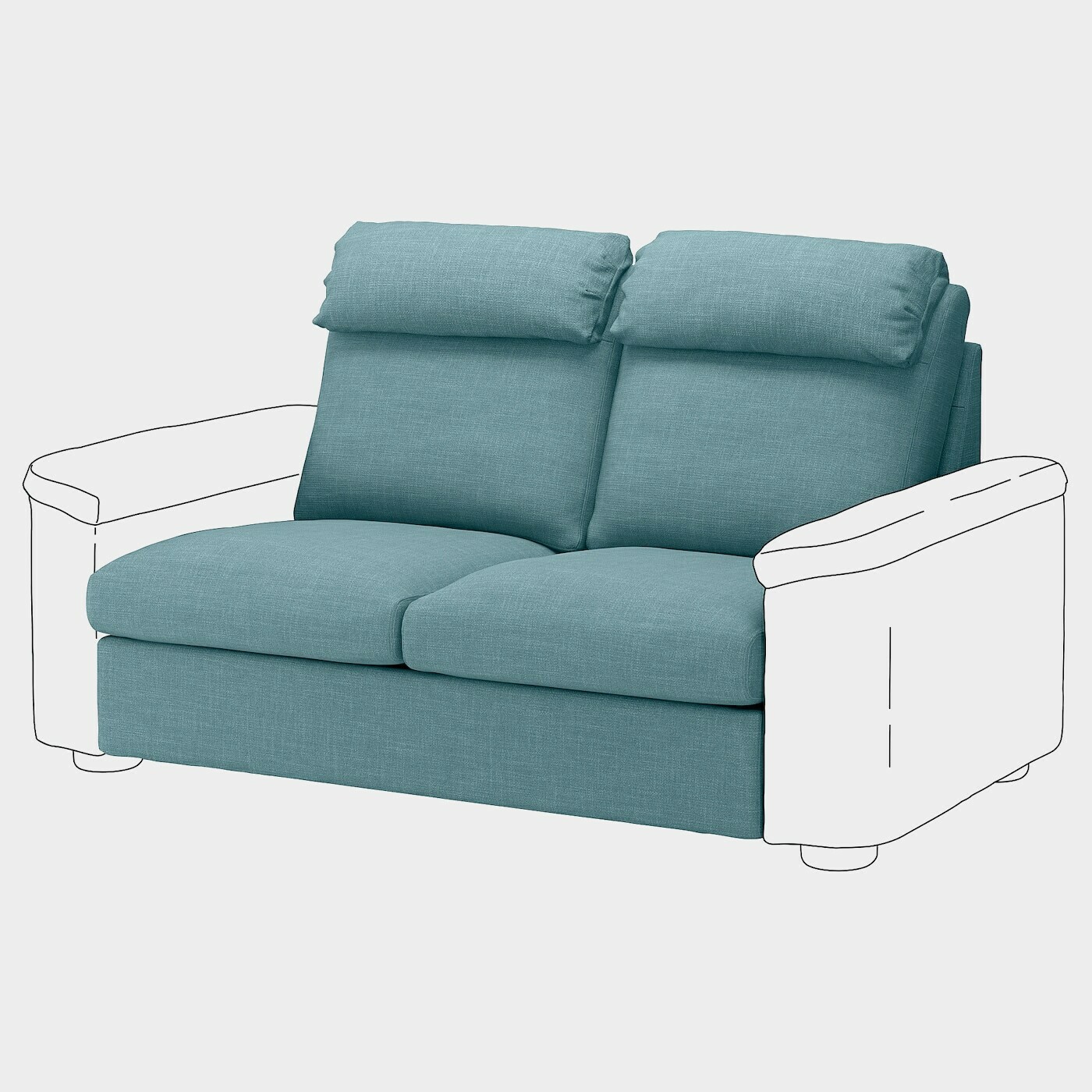LIDHULT Bezug 2er-Bettsofaelement  - extra Bezüge - Möbel Ideen für dein Zuhause von Home Trends. Möbel Trends von Social Media Influencer für dein Skandi Zuhause.