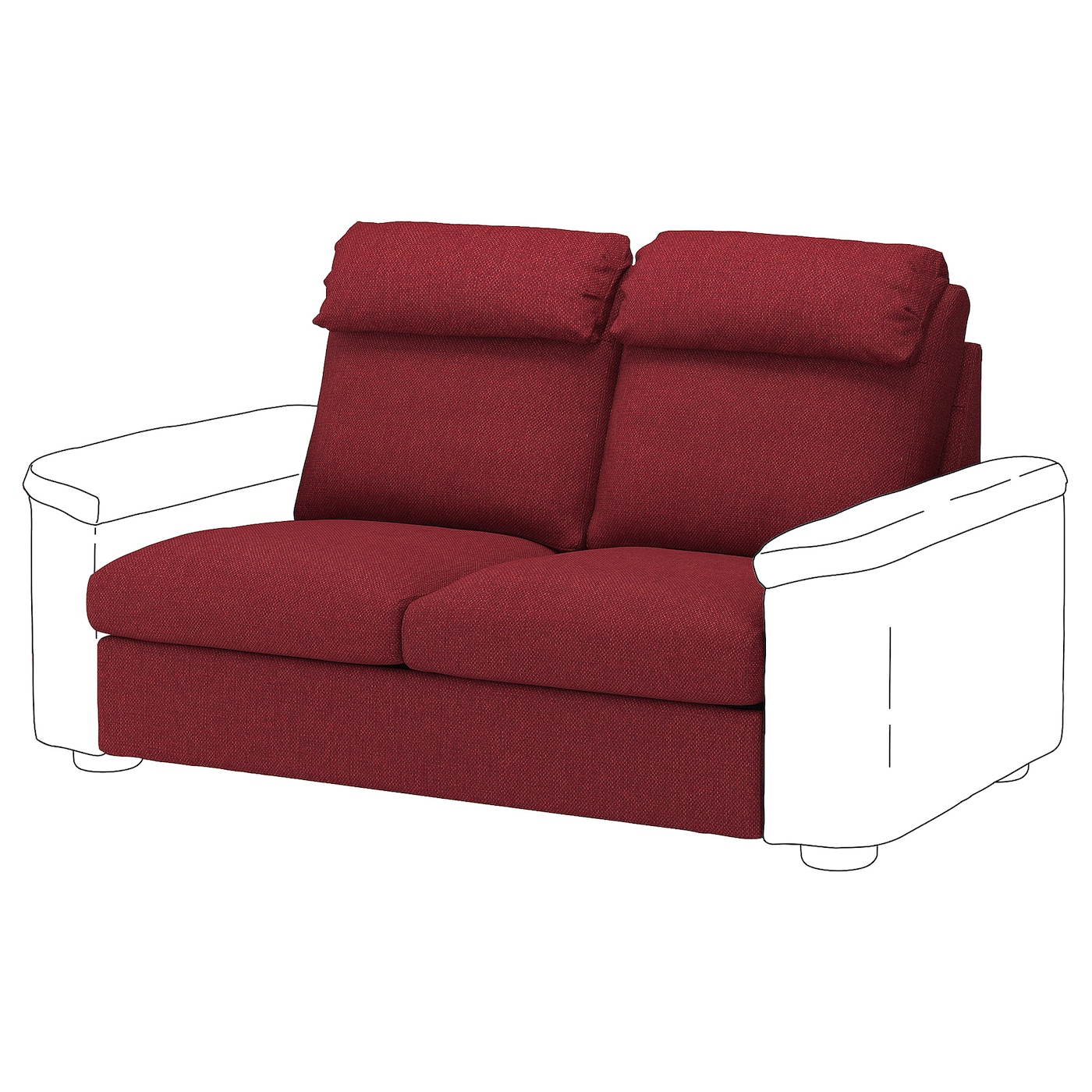 LIDHULT Bezug Sitzelement 2  - extra Bezüge - Möbel Ideen für dein Zuhause von Home Trends. Möbel Trends von Social Media Influencer für dein Skandi Zuhause.
