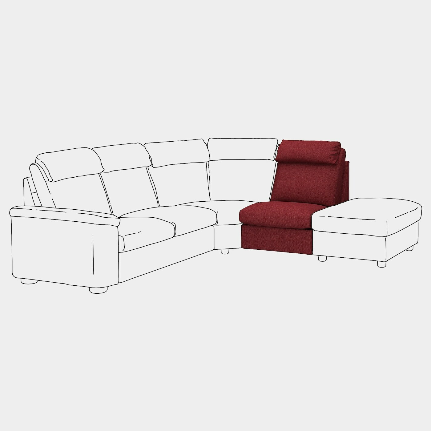 LIDHULT Bezug Sitzelement  - extra Bezüge - Möbel Ideen für dein Zuhause von Home Trends. Möbel Trends von Social Media Influencer für dein Skandi Zuhause.