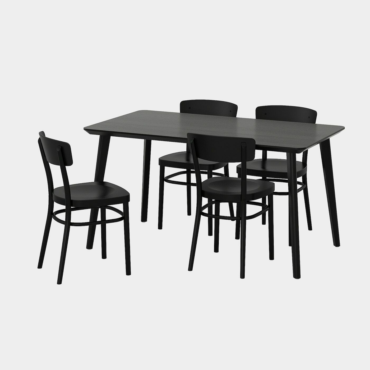 LISABO / IDOLF Tisch und 4 Stühle  - Essplatzgruppe - Möbel Ideen für dein Zuhause von Home Trends. Möbel Trends von Social Media Influencer für dein Skandi Zuhause.