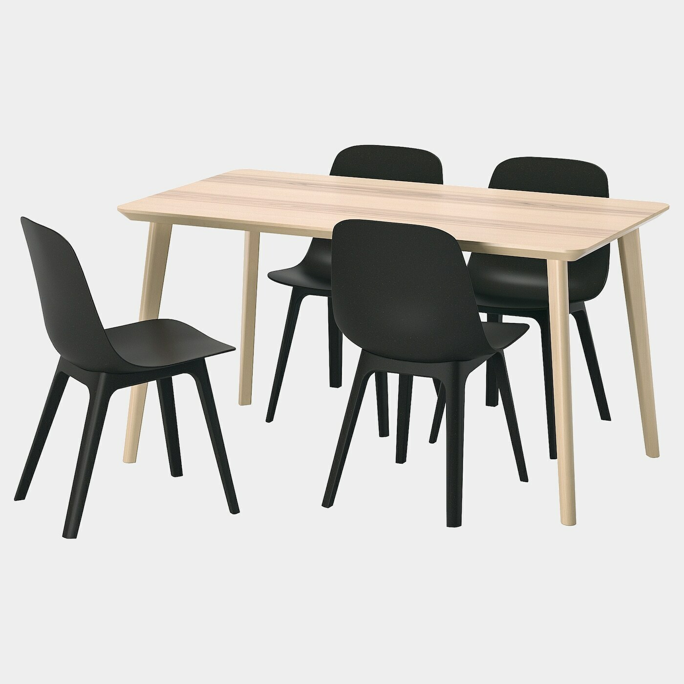 LISABO / ODGER Tisch und 4 Stühle  - Essplatzgruppe - Möbel Ideen für dein Zuhause von Home Trends. Möbel Trends von Social Media Influencer für dein Skandi Zuhause.