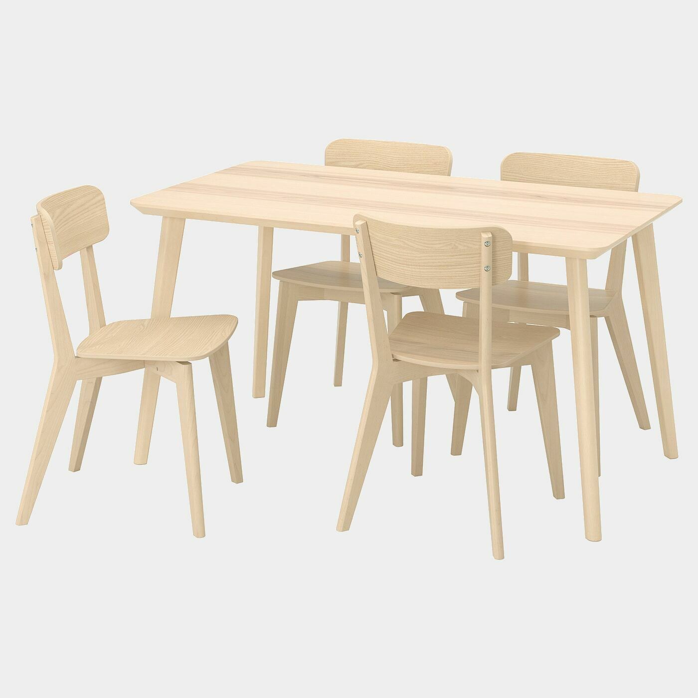LISABO / LISABO Tisch und 4 Stühle  -  - Möbel Ideen für dein Zuhause von Home Trends. Möbel Trends von Social Media Influencer für dein Skandi Zuhause.