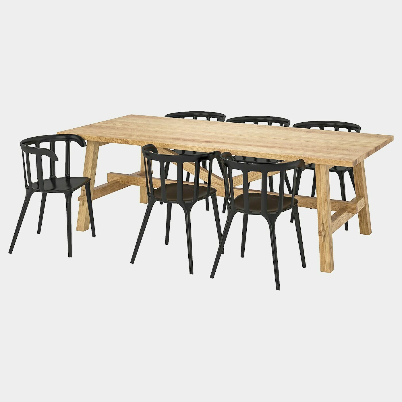MÖCKELBY / IKEA PS 2012 Tisch und 6 Stühle  - Essplatzgruppe - Möbel Ideen für dein Zuhause von Home Trends. Möbel Trends von Social Media Influencer für dein Skandi Zuhause.