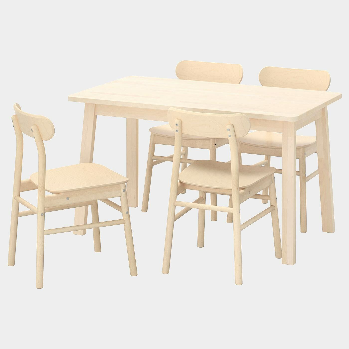 NORRÅKER / RÖNNINGE Tisch und 4 Stühle  - Essplatzgruppe - Möbel Ideen für dein Zuhause von Home Trends. Möbel Trends von Social Media Influencer für dein Skandi Zuhause.