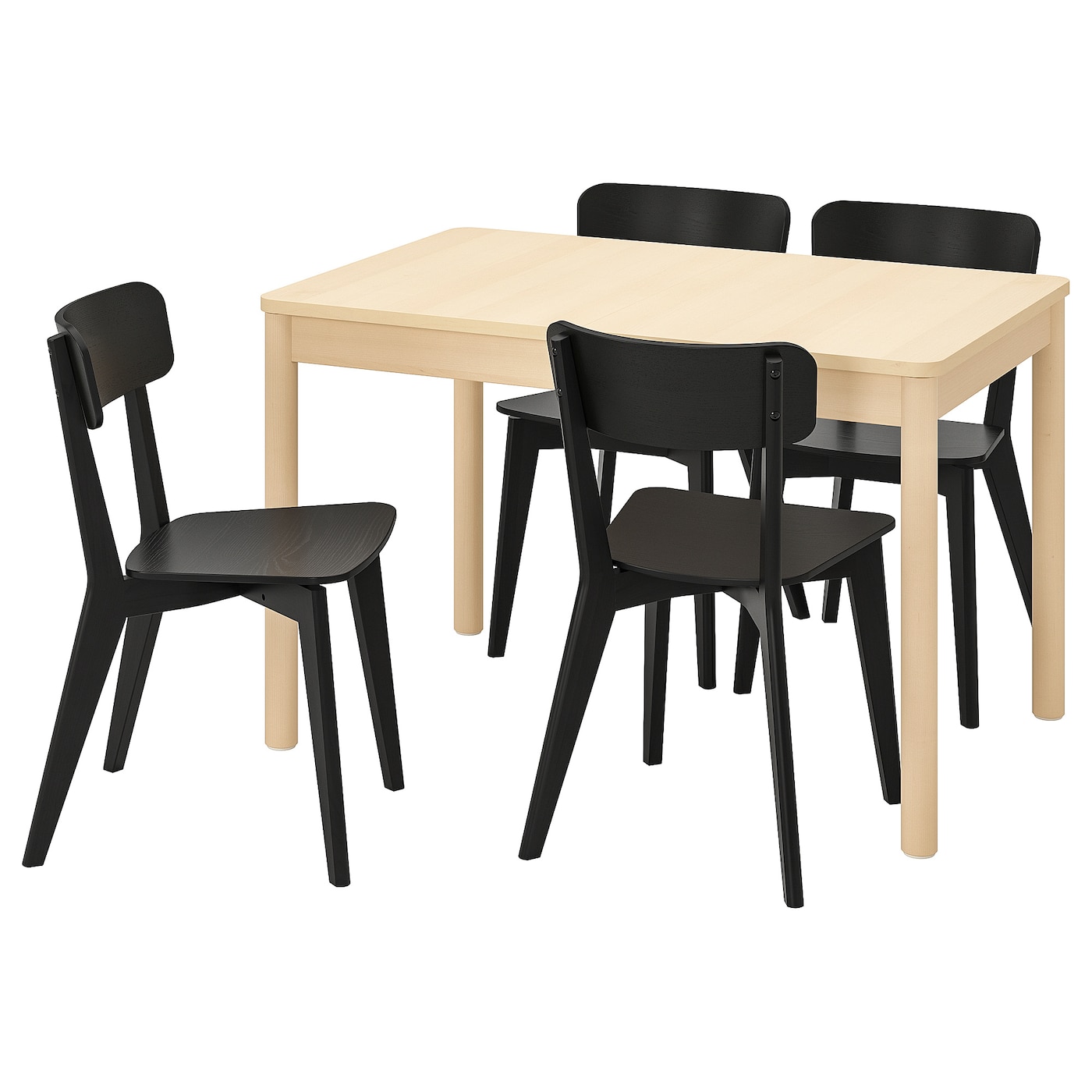 RÖNNINGE / LISABO Tisch und 4 Stühle  -  - Möbel Ideen für dein Zuhause von Home Trends. Möbel Trends von Social Media Influencer für dein Skandi Zuhause.