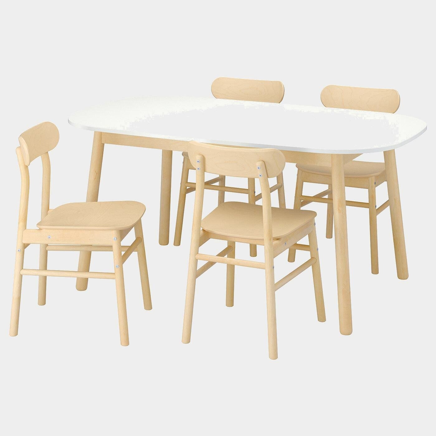 VEDBO / RÖNNINGE Tisch und 4 Stühle  - Essplatzgruppe - Möbel Ideen für dein Zuhause von Home Trends. Möbel Trends von Social Media Influencer für dein Skandi Zuhause.