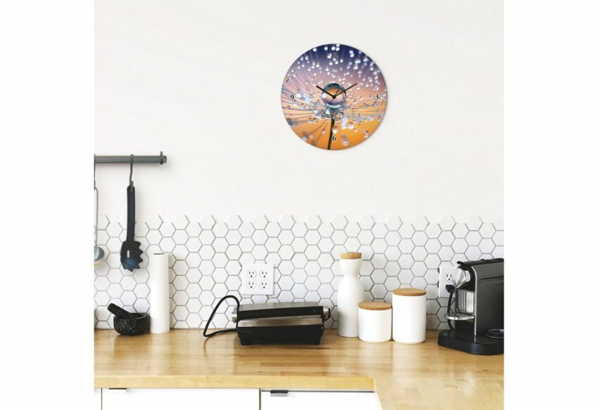 Artland Wanduhr »Glasuhr rund Pusteblumen Tautropfen«-Uhren-Ideen für dein Zuhause von Home Trends