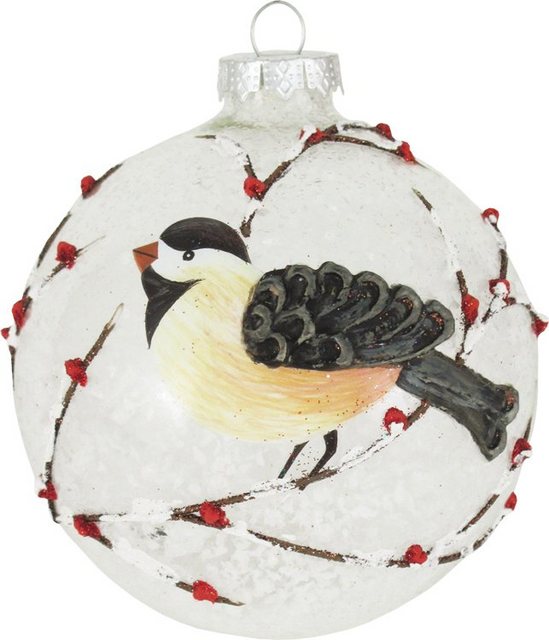Krebs Glas Lauscha Weihnachtsbaumkugel »CBK50317« (1 Stück), aus Glas, mit Vogelmotiv-Weihnachtskugeln-Inspirationen