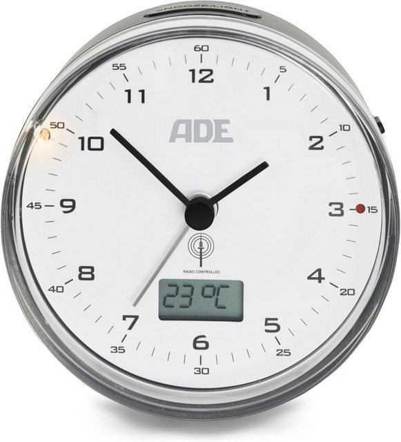 ADE Funkwecker »CK2022« Runder Funkwecker mit Temperaturanzeige-Uhren-Inspirationen