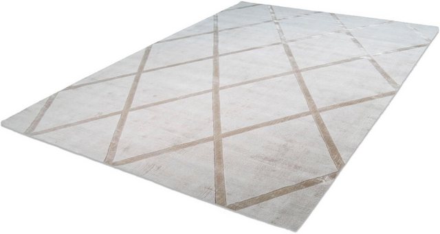 Teppich »Viteox 210«, calo-deluxe, rechteckig, Höhe 13 mm, Viskose, Kurzflor, Wohnzimmer-Teppiche-Inspirationen
