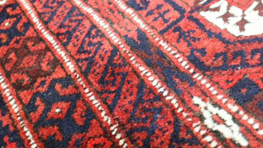 Wollteppich »Afghan Durchgemustert Rosso scuro 229 x 123 cm«, morgenland, rechteckig, Höhe 0,7 mm, Handgeknüpft-Teppiche-Ideen für dein Zuhause von Home Trends