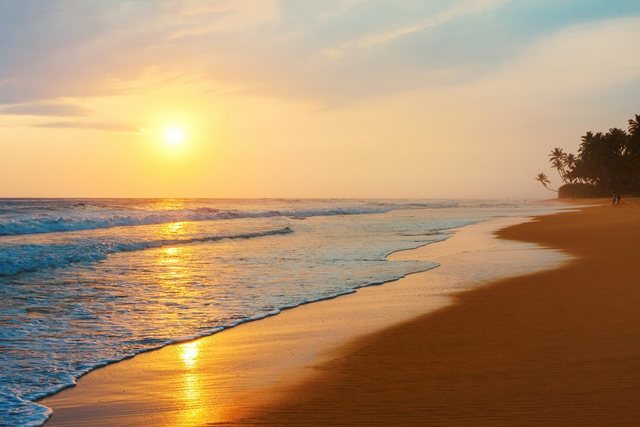 Papermoon Fototapete »Sri Lanka Beach Sunset«, glatt-Tapeten-Inspirationen