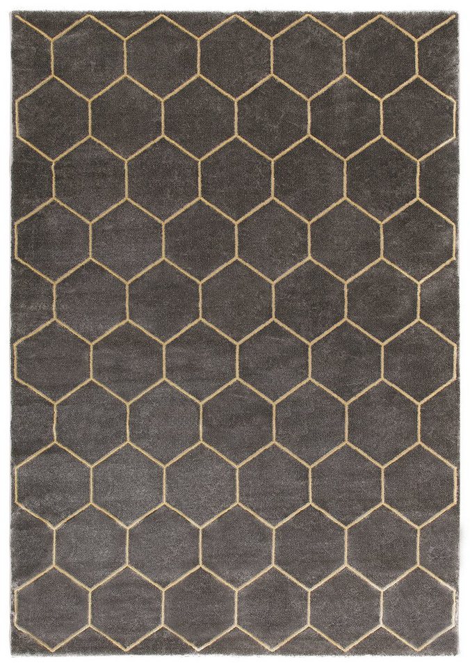 Teppich »Amalia«, Leonique, rechteckig, Höhe 12 mm, Hoch-Tief-Effekt, Wohnzimmer-Teppiche-Ideen für dein Zuhause von Home Trends