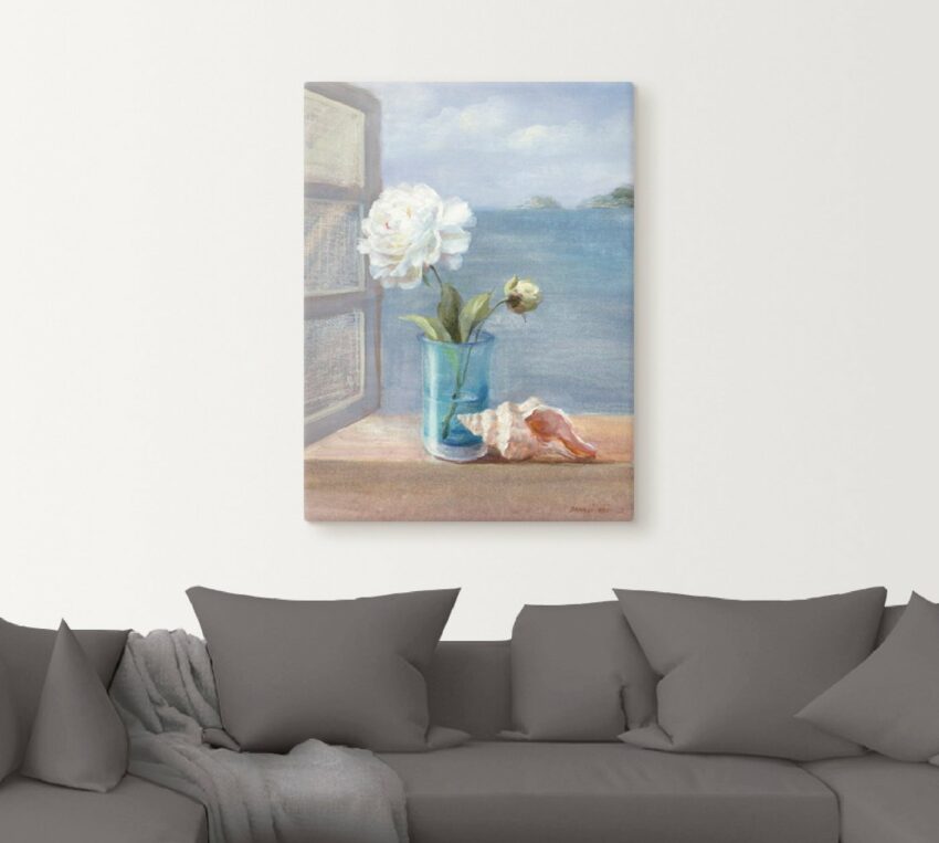 Artland Wandbild »Küsten Blumen I«, Arrangements (1 Stück), in vielen Größen & Produktarten -Leinwandbild, Poster, Wandaufkleber / Wandtattoo auch für Badezimmer geeignet-Bilder-Ideen für dein Zuhause von Home Trends