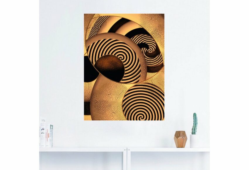 Artland Wandbild »Kaffeebraun und Karamell«, Muster (1 Stück), in vielen Größen & Produktarten - Alubild / Outdoorbild für den Außenbereich, Leinwandbild, Poster, Wandaufkleber / Wandtattoo auch für Badezimmer geeignet-Bilder-Ideen für dein Zuhause von Home Trends