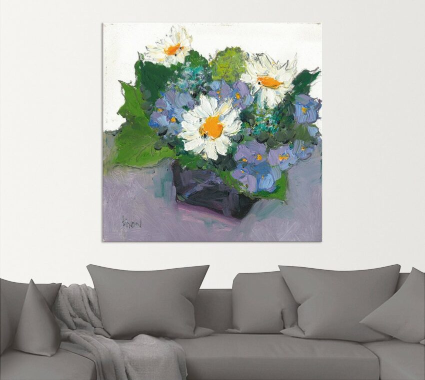 Artland Wandbild »Gepflanzte Blume II«, Blumen (1 Stück), in vielen Größen & Produktarten - Alubild / Outdoorbild für den Außenbereich, Leinwandbild, Poster, Wandaufkleber / Wandtattoo auch für Badezimmer geeignet-Bilder-Ideen für dein Zuhause von Home Trends