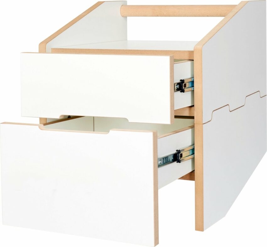 Tojo Nachttisch »Tojo-cargo nachttisch«, mit 2 Schubladen-Tische-Ideen für dein Zuhause von Home Trends