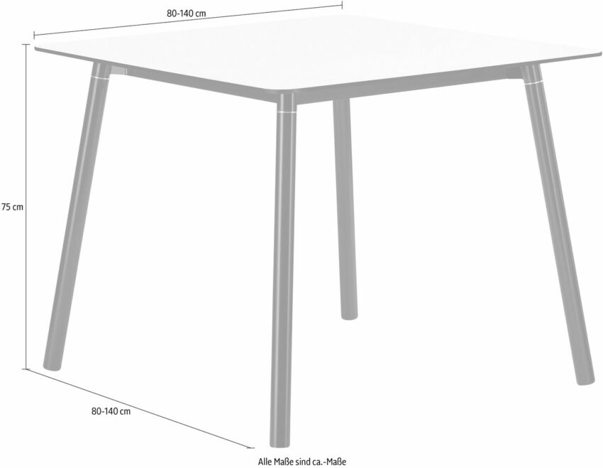Mayer Sitzmöbel Esstisch »Esstisch myTILDA«, klare, schnörkellose Linienführung-Tische-Ideen für dein Zuhause von Home Trends