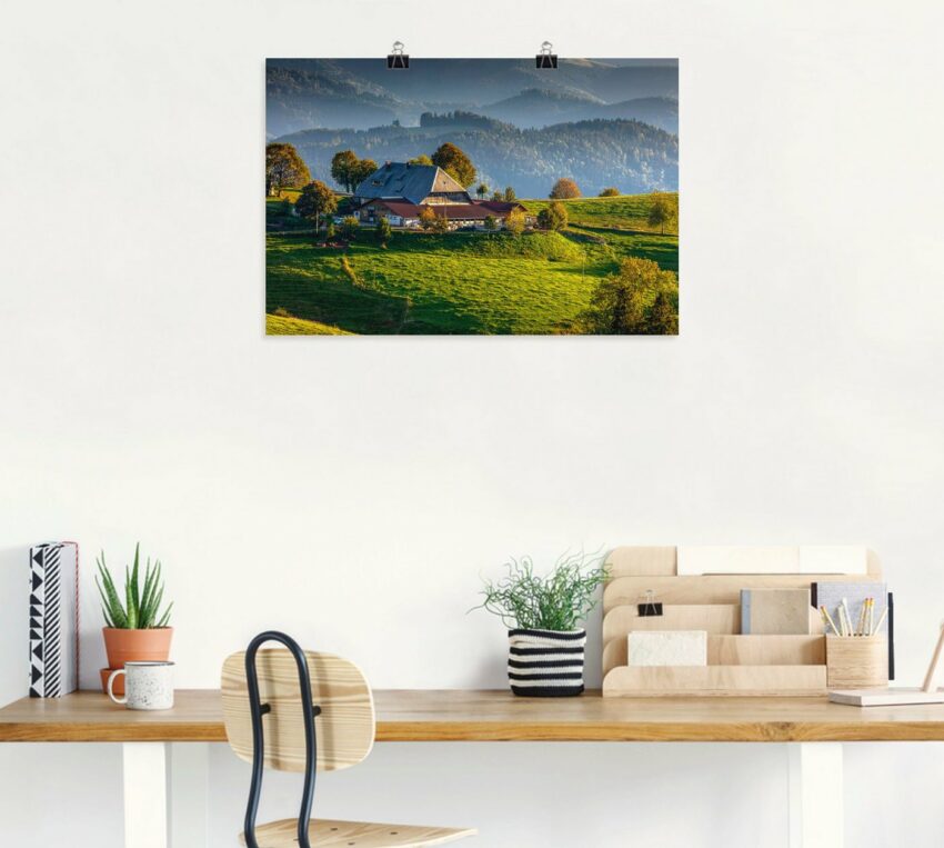 Artland Wandbild »Bauernhof bei St.Peter Schwarzwald«, Berge & Alpenbilder (1 Stück), in vielen Größen & Produktarten - Alubild / Outdoorbild für den Außenbereich, Leinwandbild, Poster, Wandaufkleber / Wandtattoo auch für Badezimmer geeignet-Bilder-Ideen für dein Zuhause von Home Trends