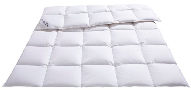 Daunenbettdecke, »Grit«, DELAVITA, Füllung: 100% weiße, neue Gänsedaunen, Kl. 1, Bezug: atmungsaktiver Baumwollbezug, für den erholsamen Schlaf entwickelt!-Bettdecken-Inspirationen