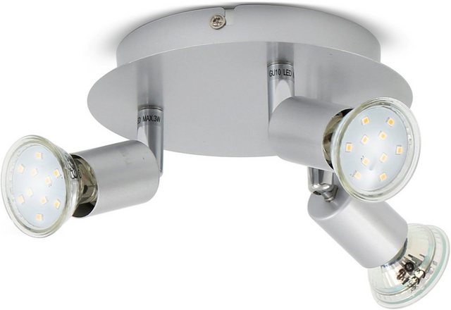 B.K.Licht LED Deckenspots »Lunis 3«, LED Deckenleuchte schwenkbar inkl. 3W GU10 250LM GU10 Warmweiß Deckenlampe-Lampen-Inspirationen