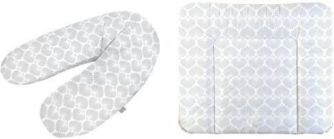 Rotho Babydesign Wickelauflage »Seashell Shape« (Set, 2-tlg), breit, inklusive Stillkissen Multi, Made in Europe-Wickelauflagen-Inspirationen