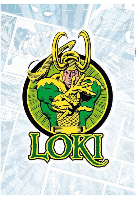 Komar Wandtattoo »Loki Comic Classic« (1 Stück), 50 x 70 cm-Wandtattoos-Inspirationen