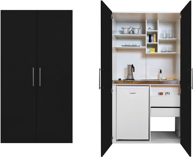 RESPEKTA Miniküche mit Kochplatten und Kühlschrank-Küchenzeilen-Inspirationen