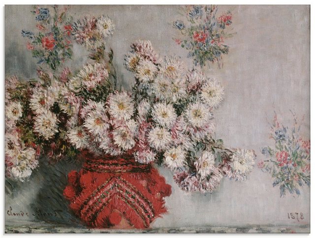 Artland Glasbild »Chrysanthemen. 1878«, Arrangements (1 Stück)-Bilder-Inspirationen