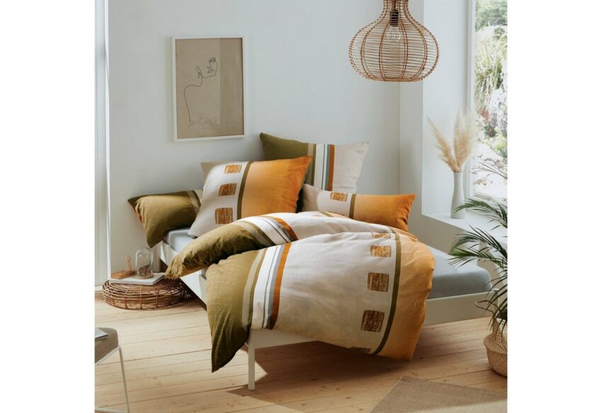 Bettwäsche, REDBEST, Streifen Marken-Reißverschluss Satin-Bettwäsche-Ideen für dein Zuhause von Home Trends