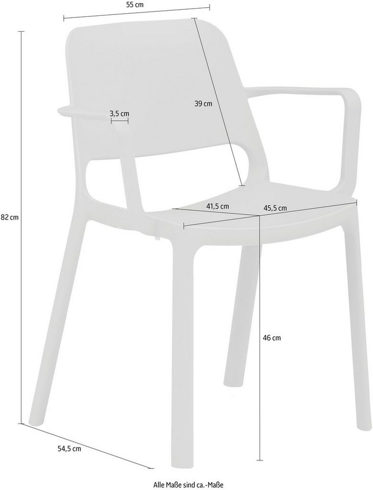 Mayer Sitzmöbel Stapelstuhl »Stapelstuhl myNUKE« (Packung), stapelbar-Stühle-Ideen für dein Zuhause von Home Trends