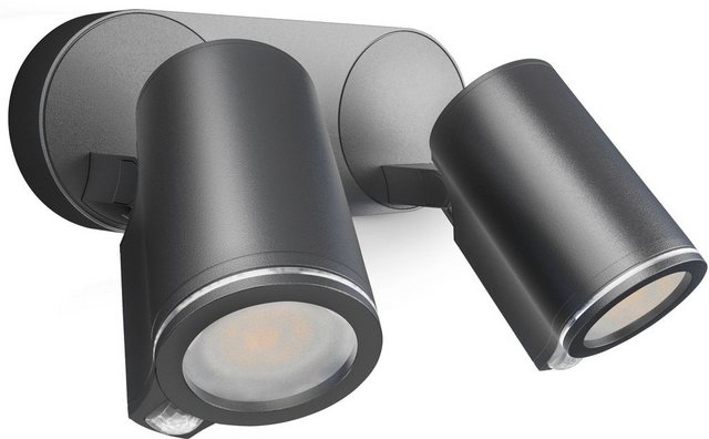 steinel LED Außen-Wandleuchte »SPOT DUO S ANT«, 180° Bewegungsmelder, schwenkbare Strahler, inkl. GU10-Leuchtmittel, 3000 K warmweiß, Anthrazit-Lampen-Inspirationen