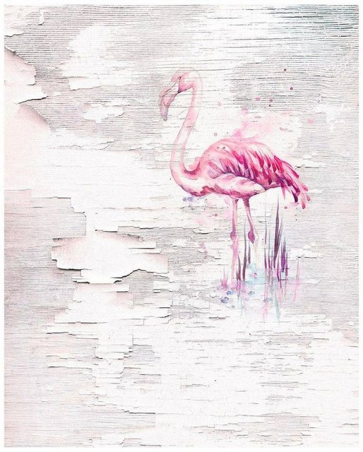 Komar Vliestapete »Pink Flamingo«, glatt, tropisch-Tapeten-Inspirationen