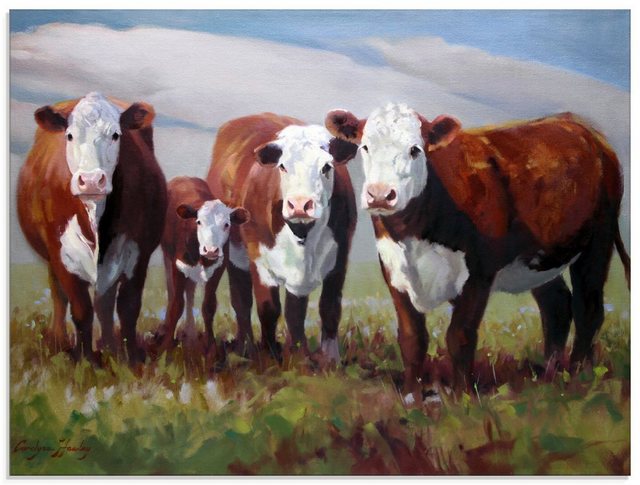 Artland Glasbild »Zuhause der Kühe«, Haustiere (1 Stück)-Bilder-Inspirationen
