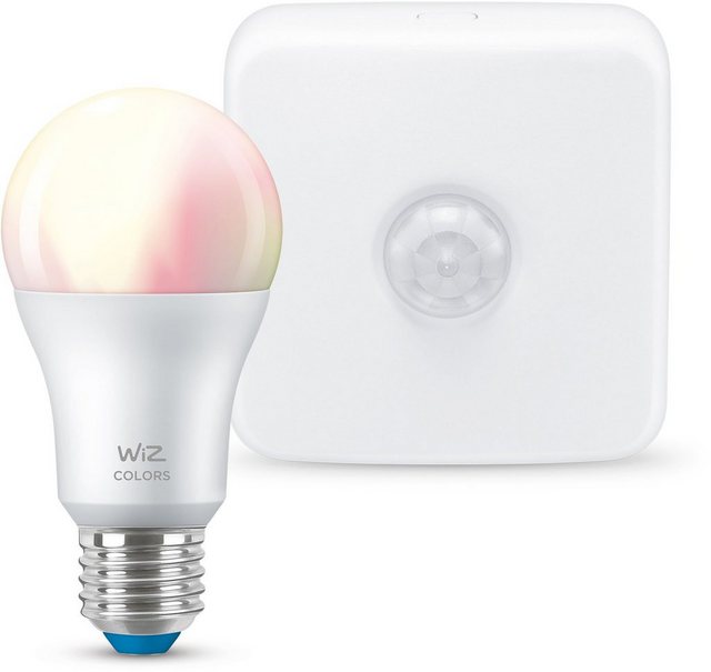 WiZ »WiZ Bundle« LED-Leuchtmittel, E27, Farbwechsler, Wi-Fi BLE 60W A60 E27 922-65 RGB 1PF/6 + Sensor-Leuchtmittel-Inspirationen