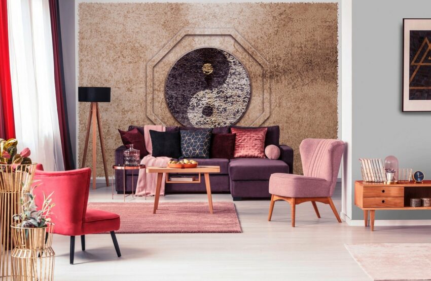 Architects Paper Fototapete »Atelier 47 Yin & Yan 2«, glatt, orientalisch, (4 St)-Tapeten-Ideen für dein Zuhause von Home Trends