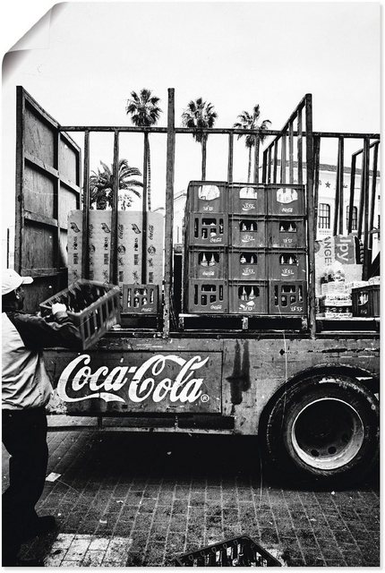 Artland Wandbild »CocaCola-LKW in El Jadida - Marokko«, Auto (1 Stück), in vielen Größen & Produktarten - Alubild / Outdoorbild für den Außenbereich, Leinwandbild, Poster, Wandaufkleber / Wandtattoo auch für Badezimmer geeignet-Bilder-Inspirationen