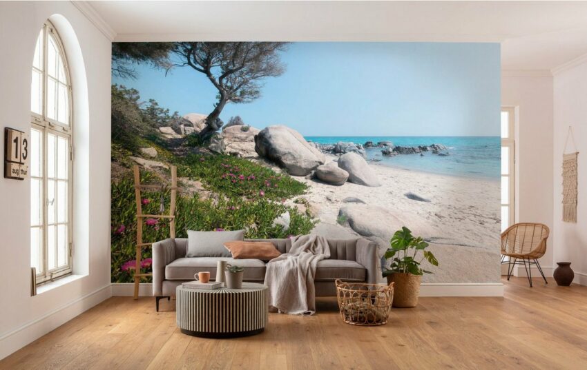 Komar Fototapete »Mediterrane Träume«, glatt, mehrfarbig, natürlich, bedruckt, (9 St)-Tapeten-Ideen für dein Zuhause von Home Trends