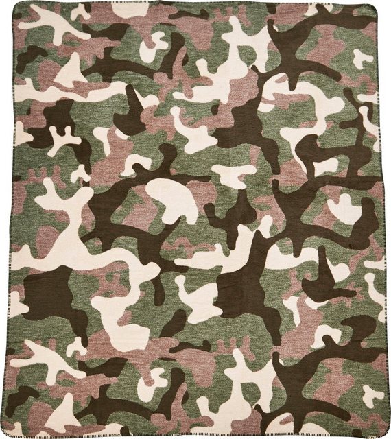 Wohndecke »Camouflage«, done.®, Wohndecke mit einfassender Ziernaht-Wohndecken-Inspirationen